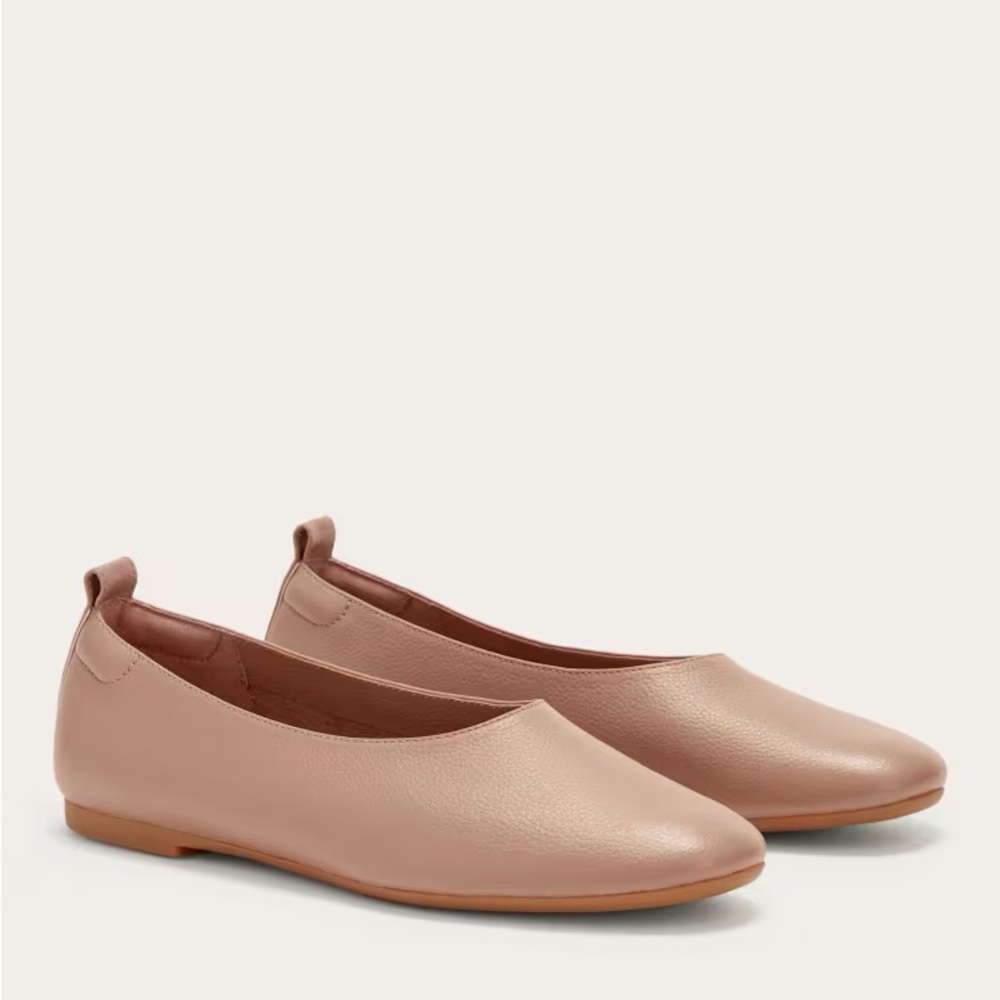 Like New Everlane Italian Leather Day Glove Ballet Flat Tan 7